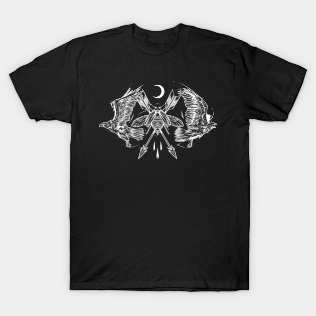 May Brings Prey Blk T-Shirt by Scottconnick